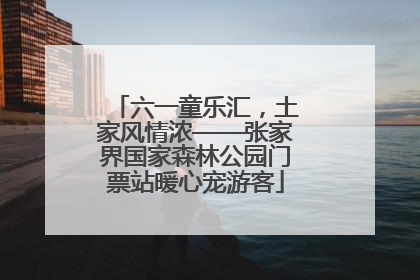 六一童乐汇，土家风情浓——张家界国家森林公园门票站暖心宠游客